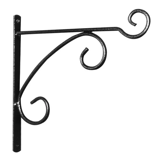 Loisirs jardin:Potence en fer rond gris martelé 40 cm