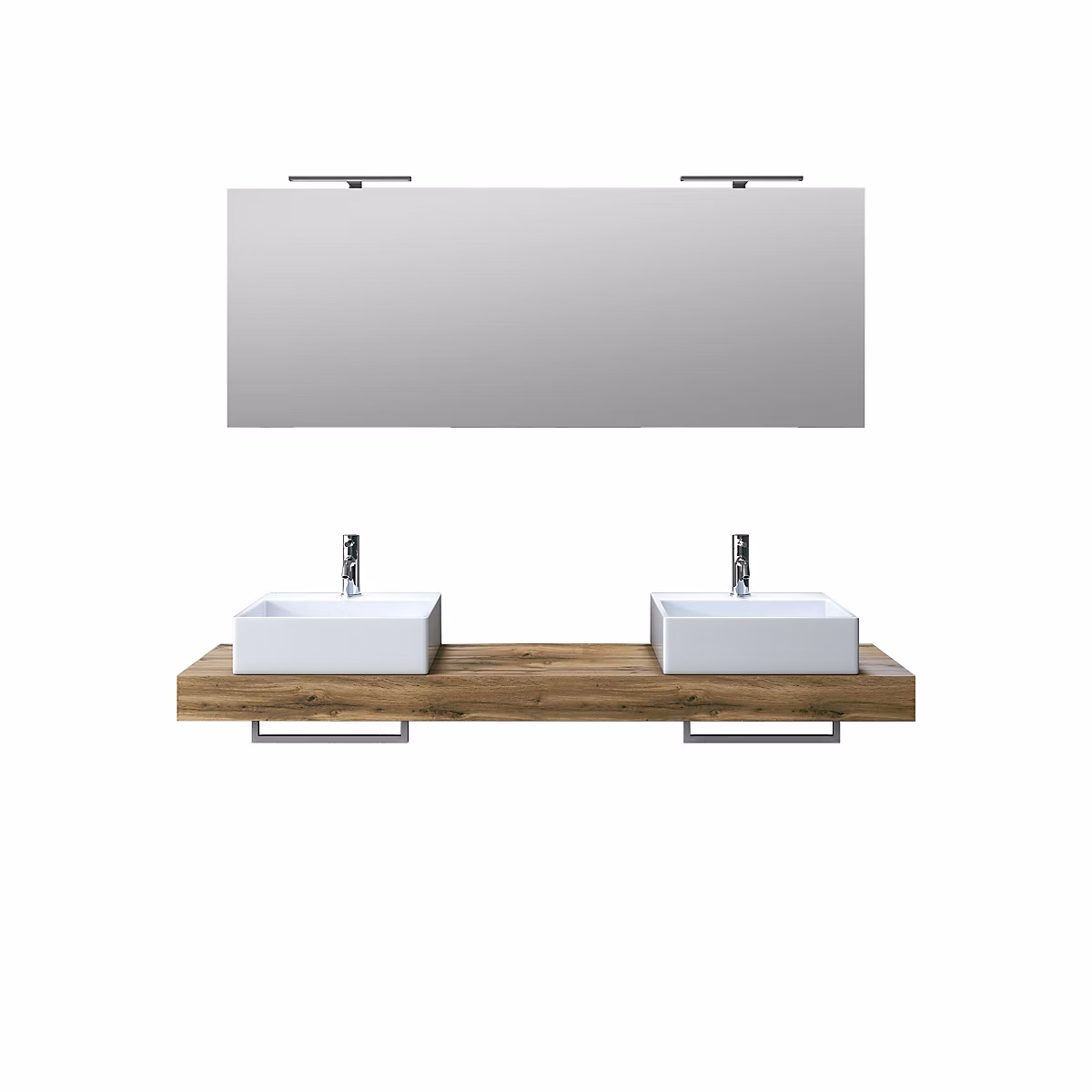 Ensemble de salle de bain 8 pièces ASTRA chêne miel – Réf. SJVKAQBLU1687904393