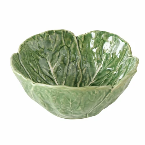 Pour votre jardin:Coupelle en dolomite verte Cabbage - Ø 13,5 x H 6,5 cm