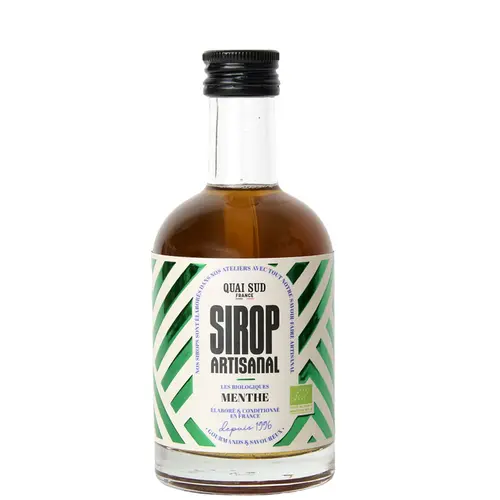 Pour un extérieur plus agréable:Sirop de menthe bio Quai Sud - 25 cl