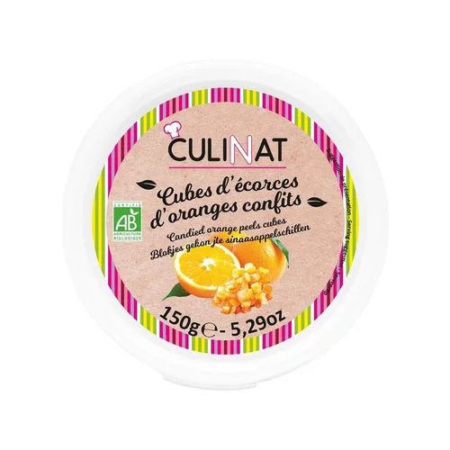 Jardin simple:Cubes d’écorces d’oranges confites bio Culinat - 150 g