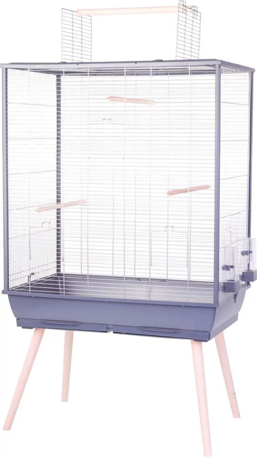 Solution utile：Cage pour oiseaux coloris gris foncé Zolux Neo 2 Jili XL – 81 x 48 x 152 cm