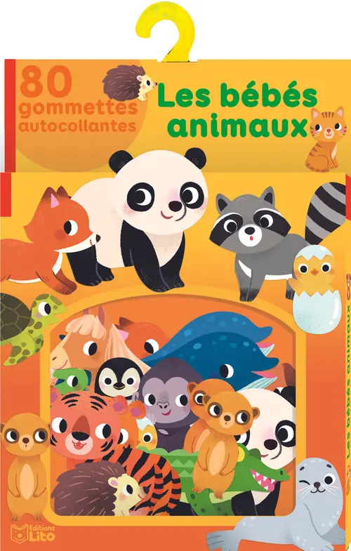Jardin inspiration:Livre gommettes autocollantes "Les bébés animaux" aux Éditions Lito