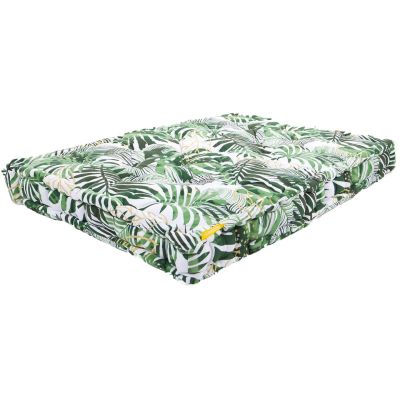 Coussin de palette en coton imprimé 120 x 80 cm (Jungle forest)