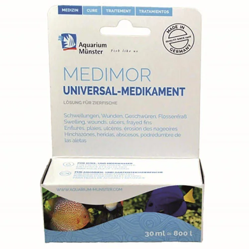 Solution au jardin：Médicament universel pour aquarium Dewerse Medimor Spectre Large - 30 ml