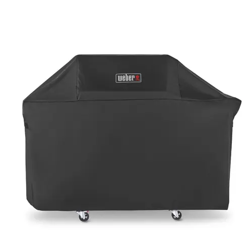 Conçu pour vos extérieurs:Housse de protection pour plancha Genesis II 300 serie coloris noir en polyester Weber - 110 x 65 cm