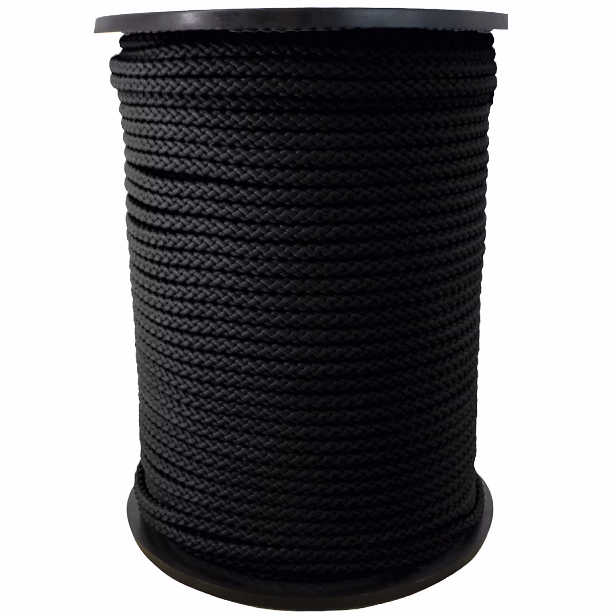 Bobine de corde tressée 4 mm x 100 m – Noir, Linxor