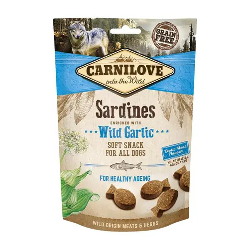 Pour mieux vivre dehors:Friandise pour chien snack demi-sec Carnilove - 200 g