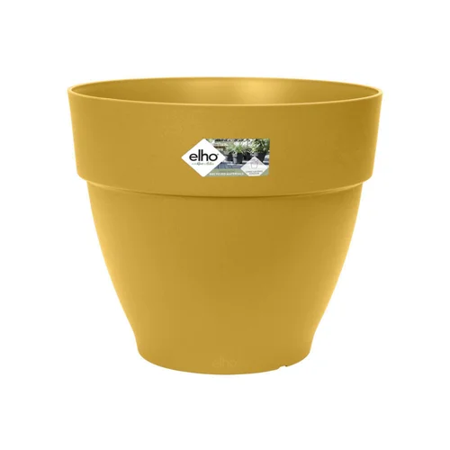 Jardin à embellir:Pot en polypropylène jaune miel Elho Vibia Campana - Ø 20 x 17 cm