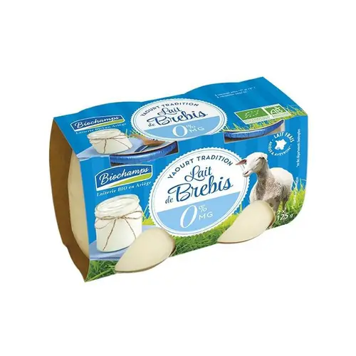 Une solution pratique pour le jardin:Yaourt brebis bio nature 0% Biochamps - 2 x 125 g