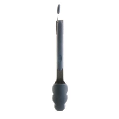 Pince de cuisine en silicone coloré (Gris)