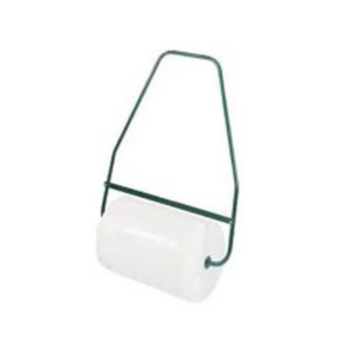 Jardin & déco:Rouleau à gazon plastique blanc 70 cm avec brancard acier