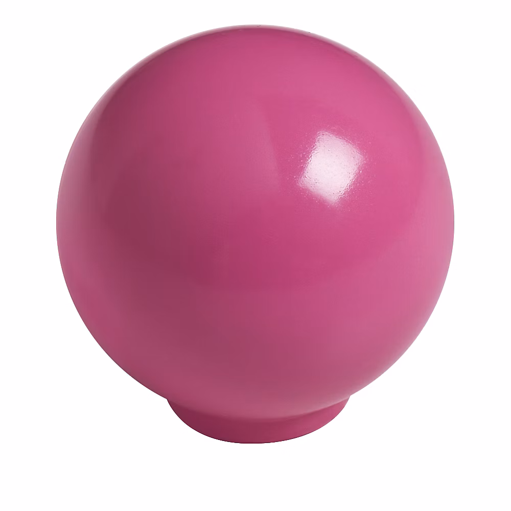 Bouton de meuble boule abs diamètre 34 mm magenta brillant piéces – lot de 50