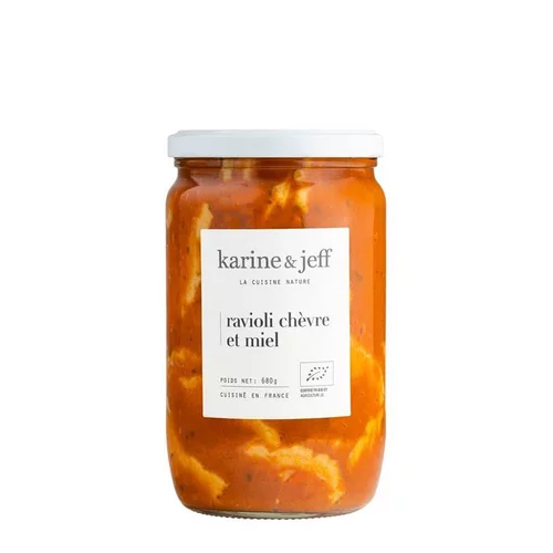 Pour un extérieur agréable：Raviolis bio chèvre et miel Karine & Jeff