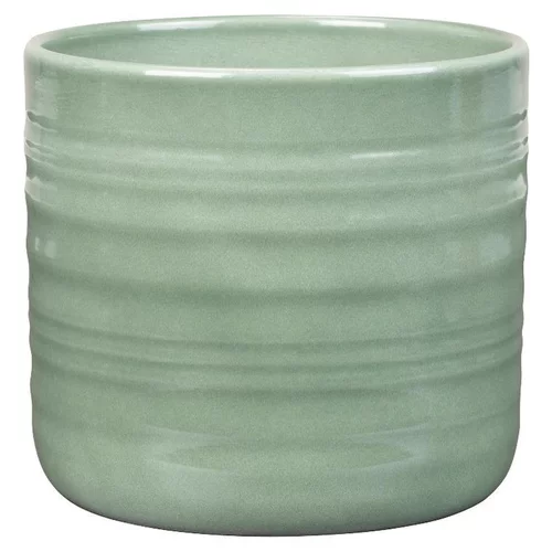 Essentiel nature：Cache-pot en céramique vert Scheurich 850 Salvia - Ø 14 x H 12,8 cm
