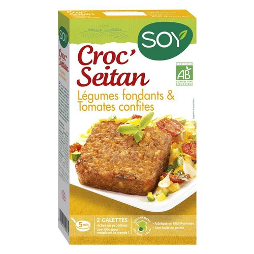 Bien pensé extérieur：Croc Seitan légumes et tomates confites - 2 x 100 g