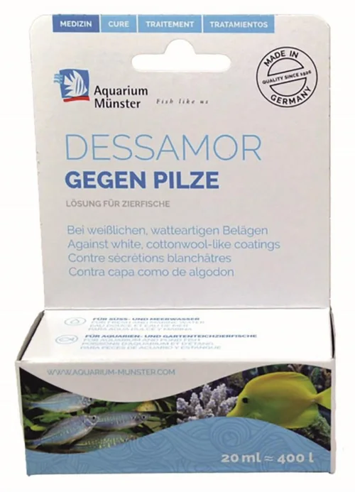 Pour mieux profiter de l’extérieur:Médicament anti-fongique pour aquarium Dewerse Dessamor Champignons - 20 ml