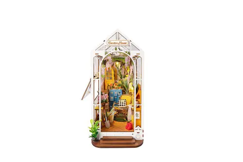 Utile pour le jardin：Décor de bibliothèque “Book Nook” Gardenhouse Rolife - 31,6 x 7,9 x 23,1 cm
