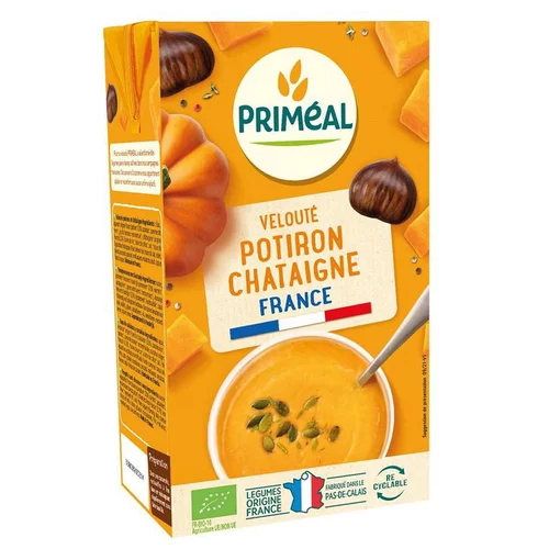 Pour valoriser votre jardin:Velouté de Potiron et Châtaigne bio - 1L