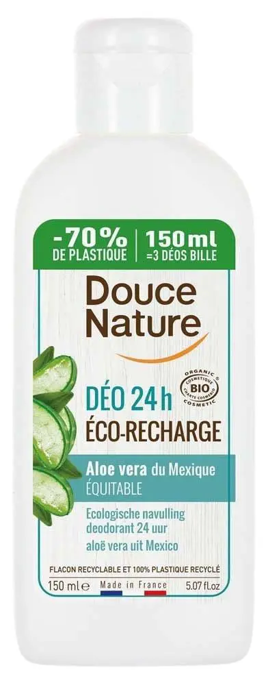 Espace vert utile:Déodorant bio éco-recharge à l’aloé véra Douce Nature - 150 ml