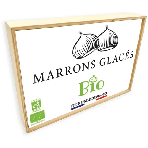 À adopter au jardin：Coffret de 8 marrons glacés Bio - 130 g