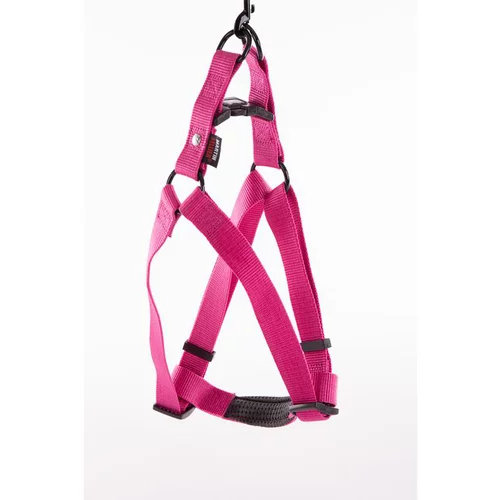 Adapté à vos extérieurs：Harnais baudrier réglable rose pour chien - 2x50/70 cm