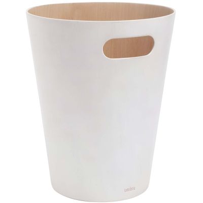 Corbeille en bois avec poignées de transport (Bois clair)