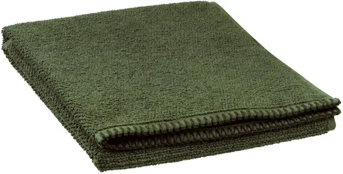 Pour l’extérieur:Serviette de toilette en coton coloris romarin Vivaraise Bora - 100 x 50 cm