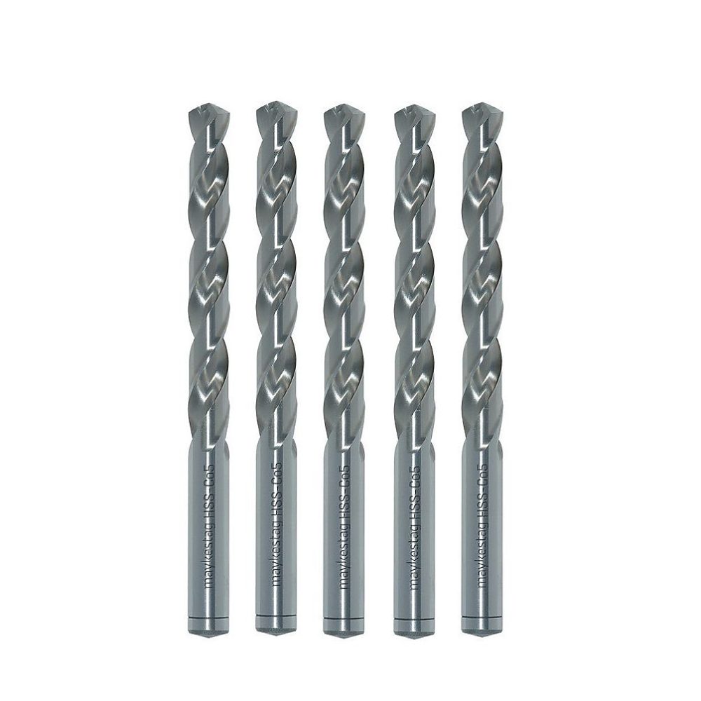 10 Forets Hélicoïdaux HSS Cobalt DIN 338 R – AS, Inox, Aciers D. 9.2 x Lt. 125 x Lu. 81 x Q. 9.2 mm x Z2, Diamwood
