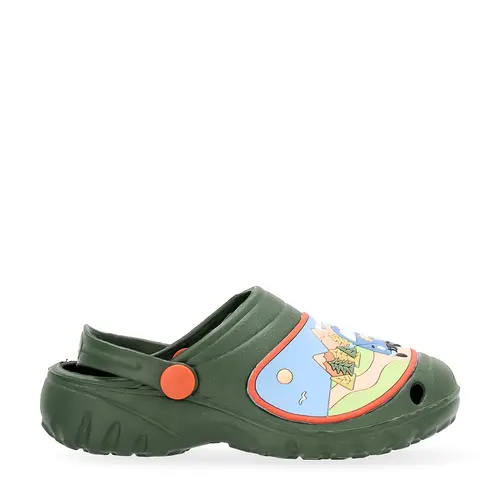 Facile pour le jardin：Sabot Road Trip enfant coloris vert kaki en caoutchouc synthétique EVA Blackfox - pointure 28/29