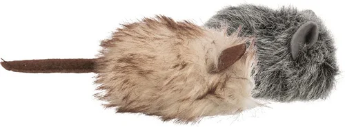 Jardin et nature:Jouet pour chat en peluche coloris multicolore souris avec catnip Trixie - 9 cm