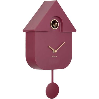 Horloge murale en ABS Modern Cuckoo Oro (Mauve)