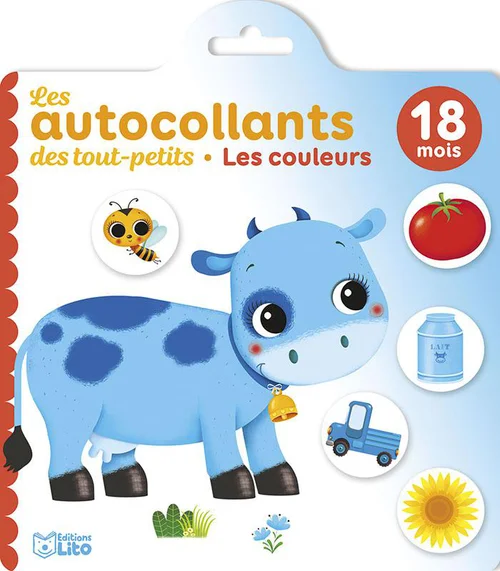 Pour valoriser vos extérieurs:Livre d’autocollants "La ferme" aux Éditions Lito collection Les autocollants des tout petits 18 mois