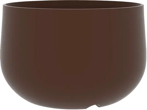 Pour vos envies de jardin:Pot rond grand volume en polyéthylène coloris corten Chapelu Acaya - Ø 78 x H 48 cm