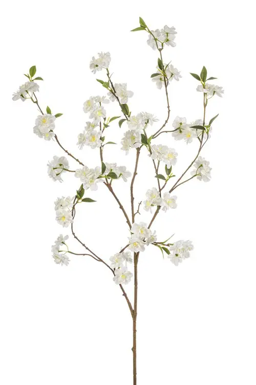 Pour mieux profiter du jardin：Tige de pommier artificielle à fleurs blanches - Ø 35 x H 120 cm