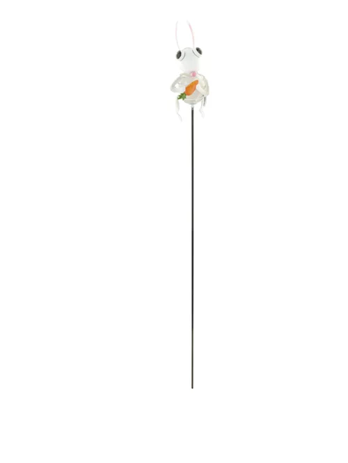 Solution jardin:Pique solaire 4 Led en métal et plastique Luxform Lapin - 67 cm