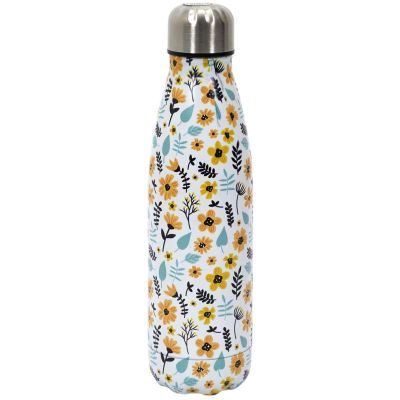 Bouteille de transport en acier inoxydable double paroi 50 cl (Fleurs 5)