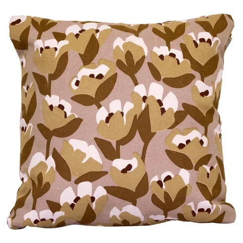 Un plus pour votre jardin:Coussin extérieur Tulipe en tissu coton/mousse polyester coloris zénith Fermob Bouquet sauvage - 44 x 44 cm