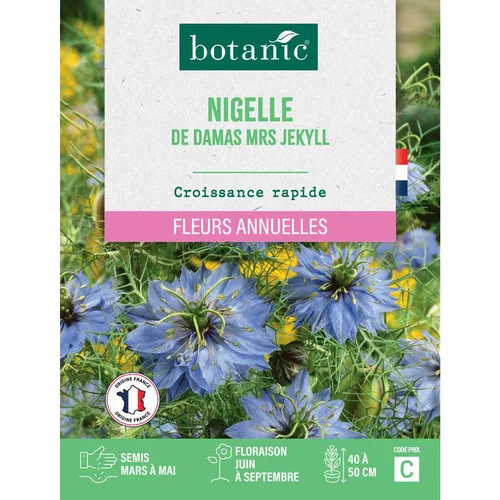 Ambiance jardin：Graines de fleurs de Nigelle de damas Mrs Jekyll botanic®