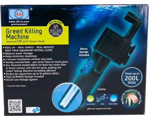 Nature facile:Stérilisateur UV 9W pour aquarium coloris noir Antinea