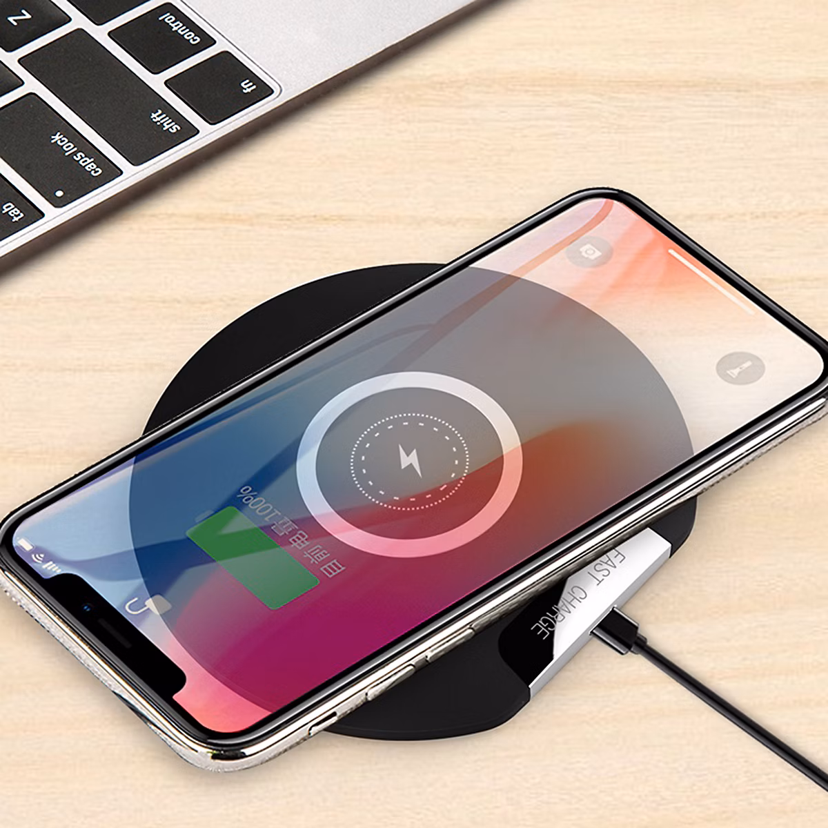 Chargeur à Induction – BE MIX, Charge Rapide 10W, Noir