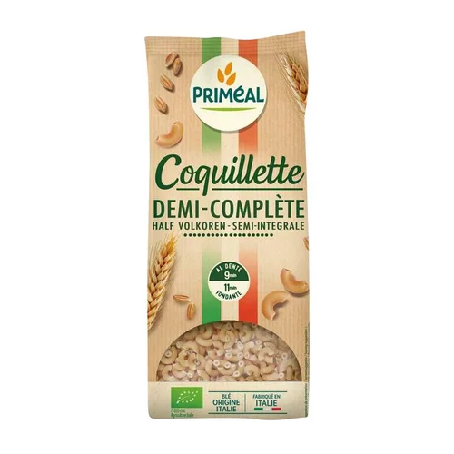 Une solution adaptée à l’extérieur：Coquillettes demi-complètes bio - sachet de 1 kg