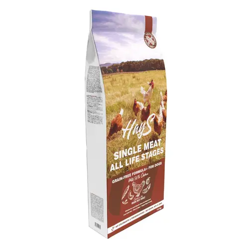 Pour enrichir votre univers jardin：Croquette pour chien adulte mono-protéine de poulet sans céréales Hays - 12 kg