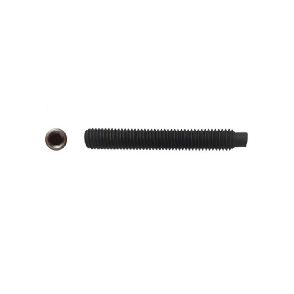 100 Vis Sans Tête 6 Pans Creux à Bout Téton STHC 12 × 35 mm – DIN 915, 45H, Brut, D-Work