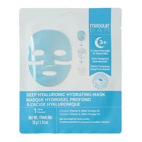 Adapté à votre jardin:Masque de nuit hydrogel profond à l’acide hyaluronique Bar