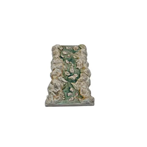 Extérieur adapté：Accessoire de crèche de Noël rivière droite Santons Escoffier - 18 x 10 x 2 cm