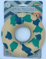 Facile à intégrer au jardin:Jouet à mâcher pour chien bagel anneau en caoutchouc naturel coloris bleu Bubimex – Ø 12,5 cm (taille L)