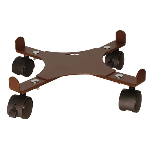 Essentiel nature：Support 4 roulettes extensible fer vieilli 34 à 51 cm