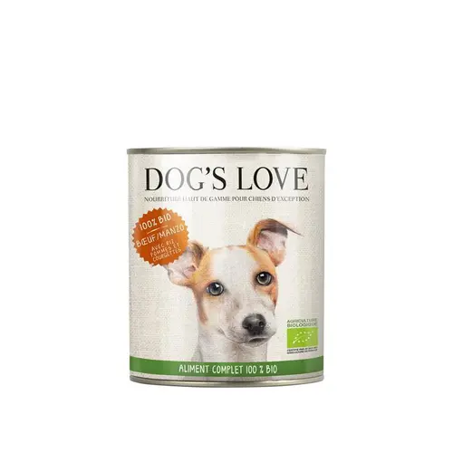 Un indispensable au jardin:Boîte bio au bœuf pour chien, 200 g