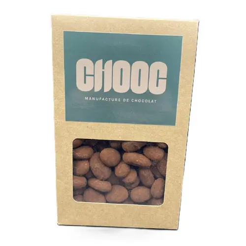 Jardin quotidien：Amandes enrobées au chocolat lait Chooc - en sachet de 200 g
